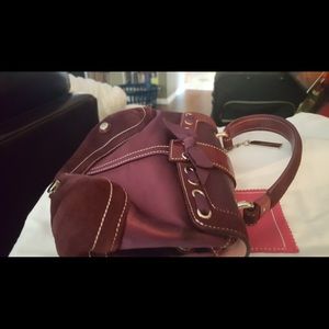 Coach Purse. New Burgundy Color Small